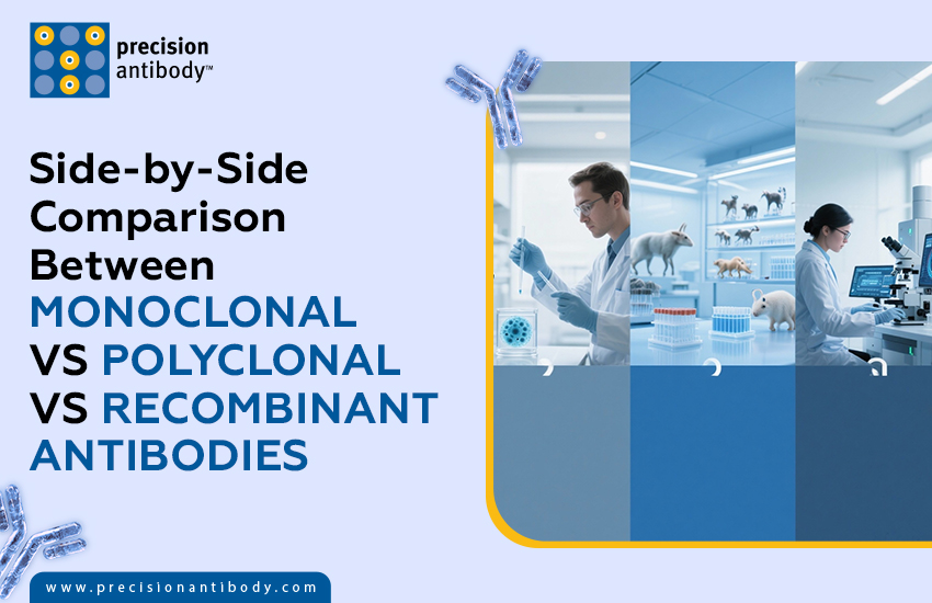 Side-by-Side Comparison Between Monoclonal vs Polyclonal vs Recombinant Antibodies